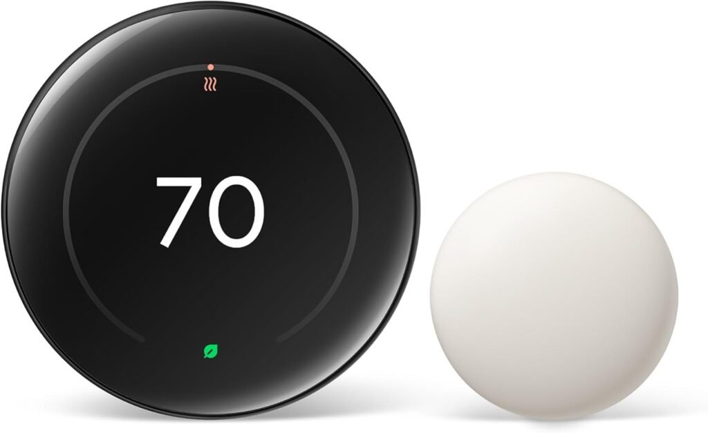 5 Gadgets de Hogar Inteligente que Cambiarán Tu Vida en 2026 (y No Son Caros) Google Nest Learning Thermostat (4ª generación) + Nest Temperature Sensor (2ª generación) - Obsidiano