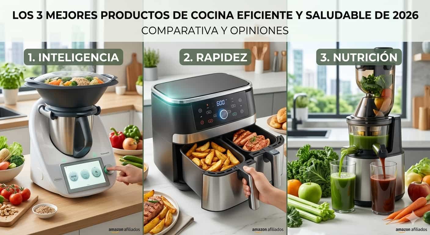 Los 3 mejores productos de cocina eficiente y saludable de 2026: Guía completa
