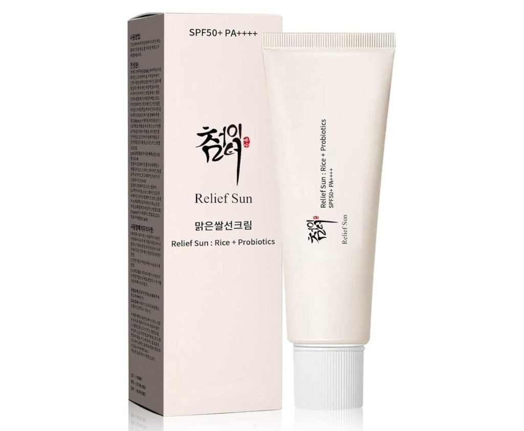 Orgánico Coreano protector solar SPF50+, PA++++ Arroz y Probióticos | Solución para el cuidado de la piel coreana para todos los tipos de pielProtección nutritiva  mejores regalos para mamá 2026
