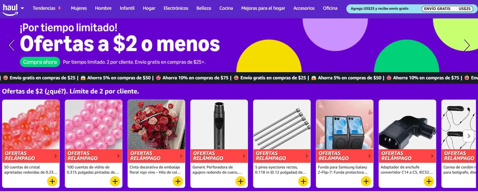 Amazon Haul todas las ofertas