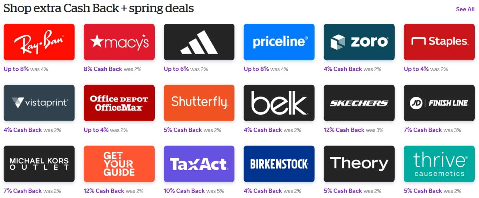 Extra cash back y deals Rakuten