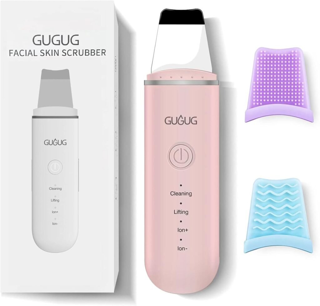 GUGUG Exfoliador de Piel Espátula Facial Espátula para la Piel Limpiador de Poros Herramientas Removedoras de Puntos Negros para Limpieza Profunda Facial - 4 Modos